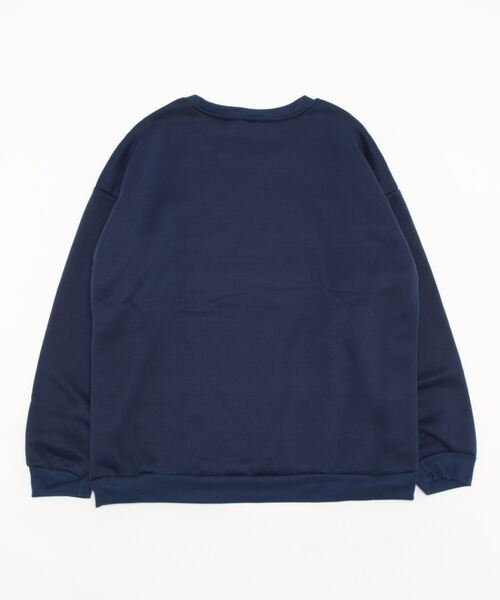 meJane（ミージェーン）の「ビックレタリングデザインスウェットトレーナー（スウェット・レディース・ネイビー/霜降りグレー・FREE）」の17枚目の写真