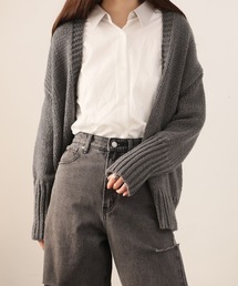 ざっくりボレロカーディガン