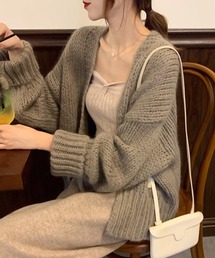 ざっくりボレロカーディガン