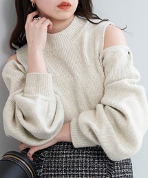 Chico（チコ）の「【SETUP対応】肩開きデザインボレロニット（ニット/セーター）」