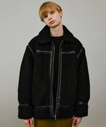 tk.TAKEO KIKUCHI | B-3カーリーボアブルゾン(ブルゾン)