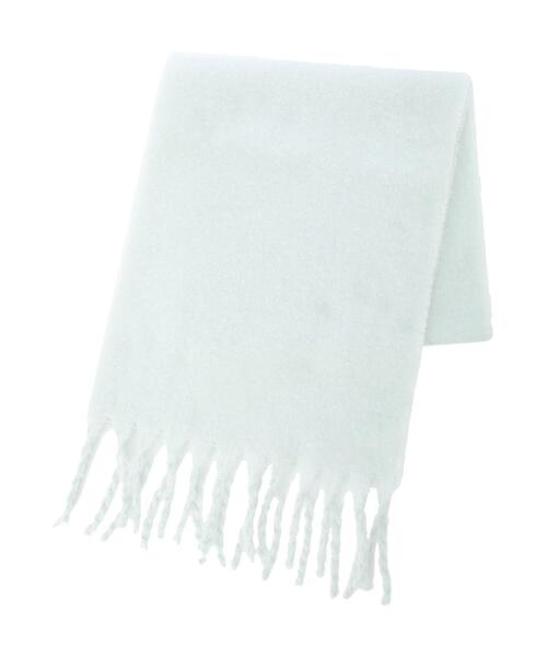 Samansa Mos2（サマンサ モスモス）の「太フリンジストール（ストール/ショール・レディース・ミント/ベージュ/イエロー・ﾌﾘ-）」の3枚目の写真