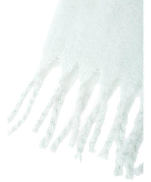 Samansa Mos2（サマンサ モスモス）の「太フリンジストール（ストール/ショール・レディース・ミント/ベージュ/イエロー・ﾌﾘ-）」の5枚目の写真