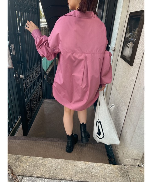 JUMELLE(ジュメロ)の「アタッチスリーブシャツ(Tシャツ/カットソー・レディース・ピンク/グリーン・FREE)」の10枚目の写真