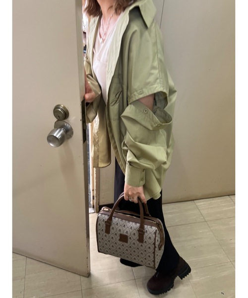 JUMELLE(ジュメロ)の「アタッチスリーブシャツ(Tシャツ/カットソー・レディース・ピンク/グリーン・FREE)」の20枚目の写真