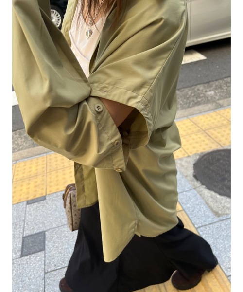 JUMELLE(ジュメロ)の「アタッチスリーブシャツ(Tシャツ/カットソー・レディース・ピンク/グリーン・FREE)」の21枚目の写真