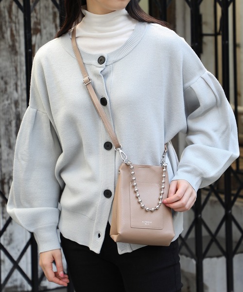 ALTROSE（アルトローズ）の「【ALTROSE】160296 ベル2WAYショルダー 2WAYミニショルダーバッグ 巾着バッグ（ショルダーバッグ・レディース・ベージュ/キャメル/ブラック/アイボリー・FREE）」の17枚目の写真