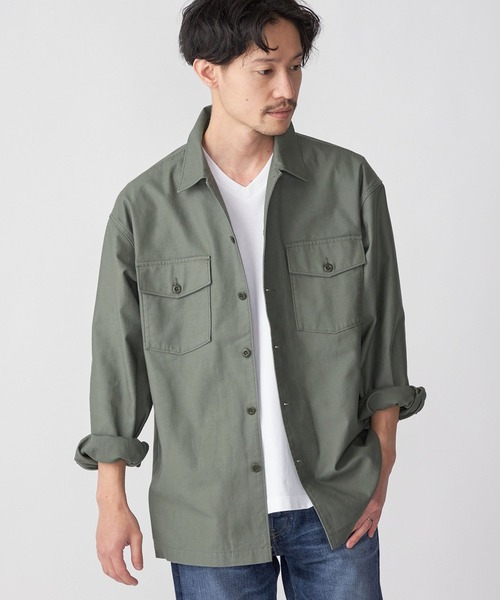 SHIPS（シップス）の「【ZOZO限定】SHIPS: ミリタリー BDUシャツ（ミリタリージャケット・メンズ・ブラック/キャメル/オリーブ/ネイビー・XL/S/L/M/XS）」の19枚目の写真