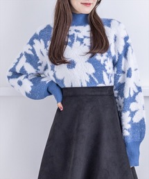 clear | フェザージャガードショート丈ニット/トップス ≪2022AW新作≫(ニット/セーター)