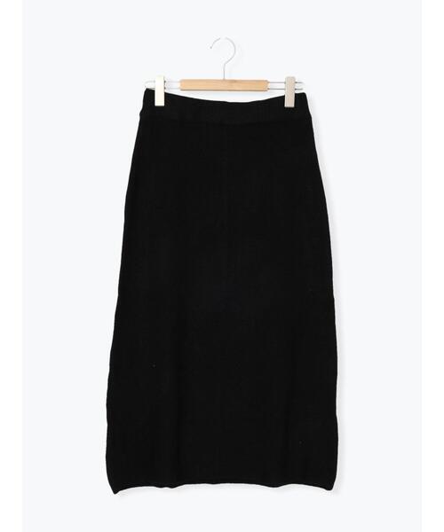 Samansa Mos2 blue(サマンサモスモスブルー)の「ふわもちシフォンニットスカート(スカート・レディース・キナリ/ブラウン/ブラック・フリ-)」の21枚目の写真