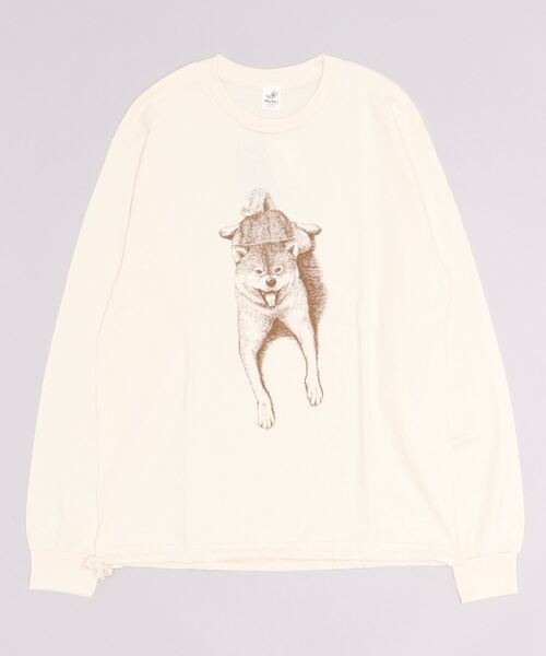 niche.(ニッチ)の「【niche】ニッチ RIE DOWN DOG(Tシャツ/カットソー・メンズ・ベージュ/グレー・X-LARGE/MEDIUM/LARGE)」の2枚目の写真