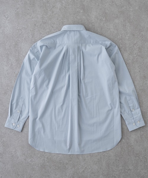 BRICK & SONS（ブリックアンドサンズ）の「リラックスバックプリーツシャツ＜ライトグレー＞（シャツ/ブラウス・メンズ・ライトグレー・LL/S/M/L/XS）」の2枚目の写真