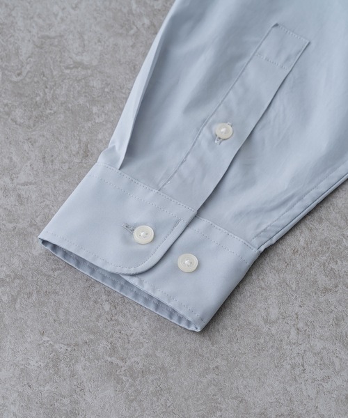 BRICK & SONS（ブリックアンドサンズ）の「リラックスバックプリーツシャツ＜ライトグレー＞（シャツ/ブラウス・メンズ・ライトグレー・LL/S/M/L/XS）」の3枚目の写真