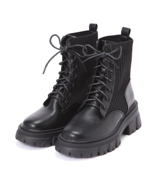 FREE'S MART（フリーズマート）の「レースアップブーツ（ブーツ・レディース・ブラック・MEDIUM/SMALL）」の7枚目の写真