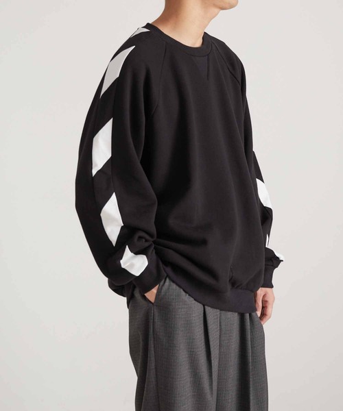 agnes b.（アニエスベー）の「【WEB限定】【agnes b. pour ADAM ET ROPE'】SWEAT SENGA MIXTE BANDE/UNISEX（スウェット・メンズ・ブラック・L/XL）」の4枚目の写真
