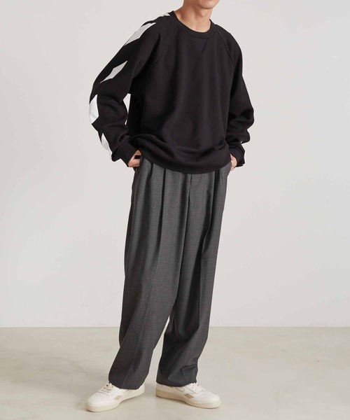 agnes b.（アニエスベー）の「【WEB限定】【agnes b. pour ADAM ET ROPE'】SWEAT SENGA MIXTE BANDE/UNISEX（スウェット・メンズ・ブラック・L/XL）」の6枚目の写真