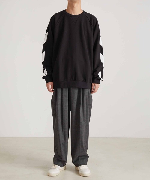 agnes b.（アニエスベー）の「【WEB限定】【agnes b. pour ADAM ET ROPE'】SWEAT SENGA MIXTE BANDE/UNISEX（スウェット・メンズ・ブラック・L/XL）」の8枚目の写真