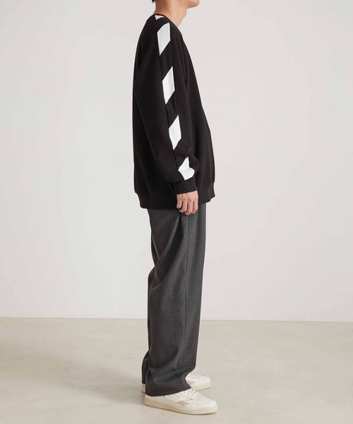 agnes b.（アニエスベー）の「【WEB限定】【agnes b. pour ADAM ET ROPE'】SWEAT SENGA MIXTE BANDE/UNISEX（スウェット・メンズ・ブラック・L/XL）」の9枚目の写真