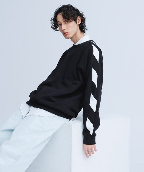 agnes b.（アニエスベー）の「【WEB限定】【agnes b. pour ADAM ET ROPE'】SWEAT SENGA MIXTE BANDE/UNISEX（スウェット・メンズ・ブラック・L/XL）」の20枚目の写真