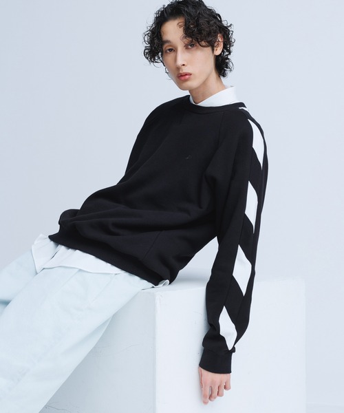 agnes b.（アニエスベー）の「【WEB限定】【agnes b. pour ADAM ET ROPE'】SWEAT SENGA MIXTE BANDE/UNISEX（スウェット・メンズ・ブラック・L/XL）」の19枚目の写真