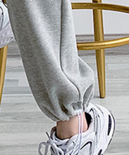 DAY CLOSET（デイ クローゼット）の「【大きいサイズ有/裏起毛】冬もぽかぽか 韓国っぽ スウェットジョガーパンツ レディース（スウェットパンツ・レディース・ブラック/グレー/ホワイト・S/XL/M/L）」の16枚目の写真