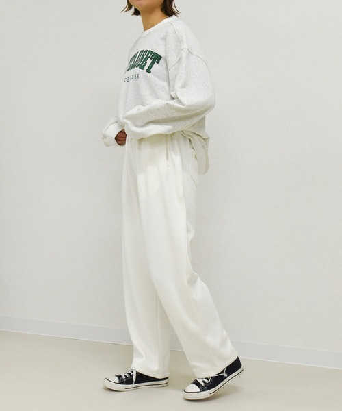 DAY CLOSET（デイ クローゼット）の「【大きいサイズ有/裏起毛】冬もぽかぽか 韓国っぽ スウェットジョガーパンツ レディース（スウェットパンツ・レディース・ブラック/グレー/ホワイト・S/XL/M/L）」の4枚目の写真