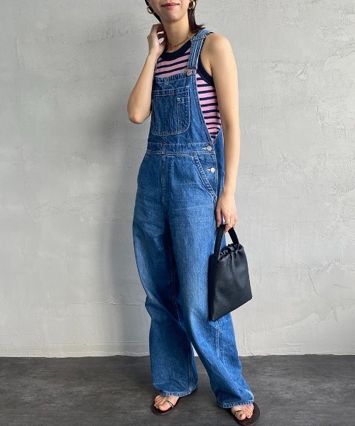 MILLER（ミラー）の「【VERY 7月号掲載】[MILLER/ミラー] 別注 配色ボーダー アメリカンスリーブタンクトップ(カップ付き)（タンクトップ・レディース・ホワイト系/ブラウン/オレンジ系/ピンク/オフホワイト/オレンジ・F）」の11枚目の写真