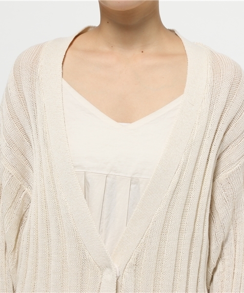 Chico（チコ）の「7分袖モモンガロングカーデ（カーディガン/ボレロ・レディース・グレー/アイボリー/ホワイト・FREE）」の11枚目の写真
