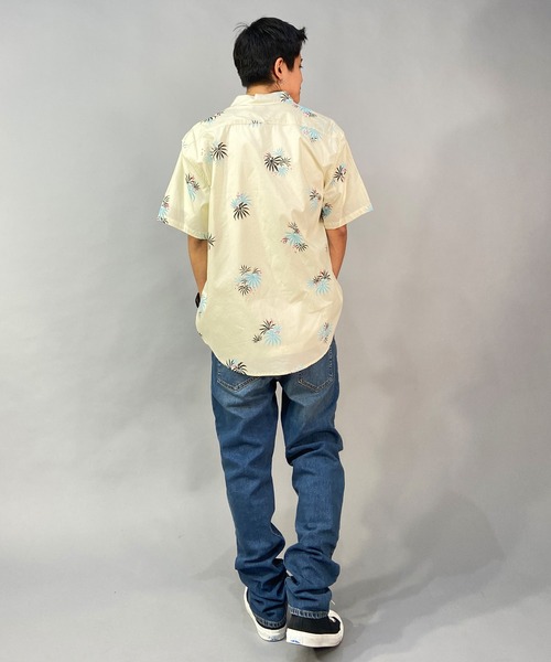 BILLABONG(ビラボン)の「BILLABONG/ビラボン 柄シャツ/総柄 サマーシャツ/半袖シャツ BD011-120(シャツ/ブラウス・メンズ・ホワイト×ブルー/ブラック×ブルー/ネイビー・M/L)」の11枚目の写真
