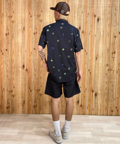 BILLABONG(ビラボン)の「BILLABONG/ビラボン 柄シャツ/総柄 サマーシャツ/半袖シャツ BD011-120(シャツ/ブラウス・メンズ・ホワイト×ブルー/ブラック×ブルー/ネイビー・M/L)」の18枚目の写真