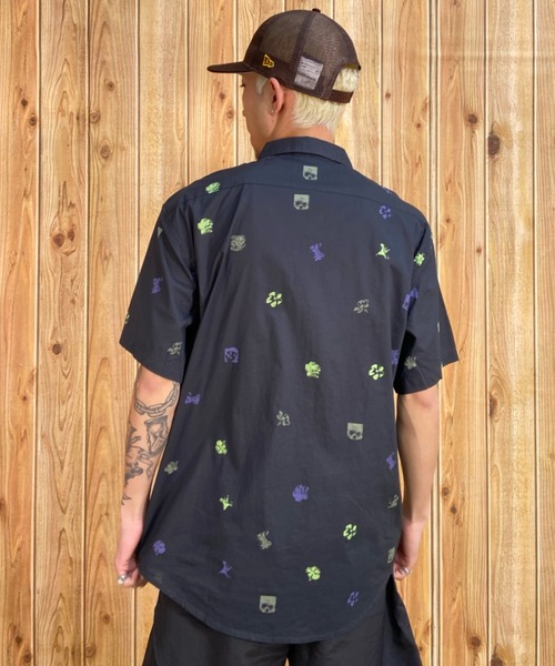BILLABONG(ビラボン)の「BILLABONG/ビラボン 柄シャツ/総柄 サマーシャツ/半袖シャツ BD011-120(シャツ/ブラウス・メンズ・ホワイト×ブルー/ブラック×ブルー/ネイビー・M/L)」の16枚目の写真