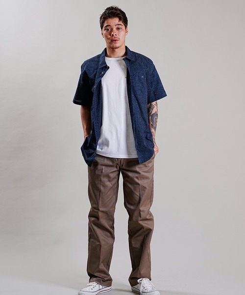 BILLABONG(ビラボン)の「BILLABONG/ビラボン 柄シャツ/総柄 サマーシャツ/半袖シャツ BD011-120(シャツ/ブラウス・メンズ・ホワイト×ブルー/ブラック×ブルー/ネイビー・M/L)」の22枚目の写真