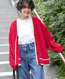 RAGEBLUE | 配色ミラノリブカーディガン(カーディガン/ボレロ)