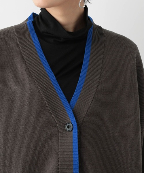 RAGEBLUE（レイジブルー）の「配色ミラノリブカーディガン（カーディガン/ボレロ・レディース・ホワイト/グリーン/レッド/グレー・FREE）」の8枚目の写真