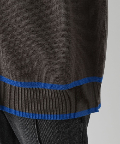 RAGEBLUE（レイジブルー）の「配色ミラノリブカーディガン（カーディガン/ボレロ・レディース・ホワイト/グリーン/レッド/グレー・FREE）」の10枚目の写真