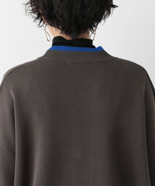 RAGEBLUE（レイジブルー）の「配色ミラノリブカーディガン（カーディガン/ボレロ・レディース・ホワイト/グリーン/レッド/グレー・FREE）」の11枚目の写真