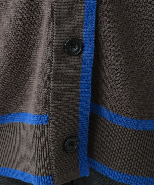 RAGEBLUE（レイジブルー）の「配色ミラノリブカーディガン（カーディガン/ボレロ・レディース・ホワイト/グリーン/レッド/グレー・FREE）」の12枚目の写真