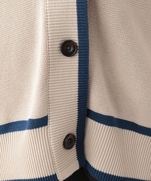 RAGEBLUE（レイジブルー）の「配色ミラノリブカーディガン（カーディガン/ボレロ・レディース・ホワイト/グリーン/レッド/グレー・FREE）」の13枚目の写真