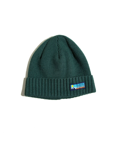 Franklin Climbing(フランクリンクライミング)の「【Franklin Climbing/フランクリンクライミング】ニットキャップ ワンポイントロゴ(ニットキャップ/ビーニー・メンズ・サックスブルー/ブラック/グリーン/オレンジ/キナリ・FREE)」の4枚目の写真