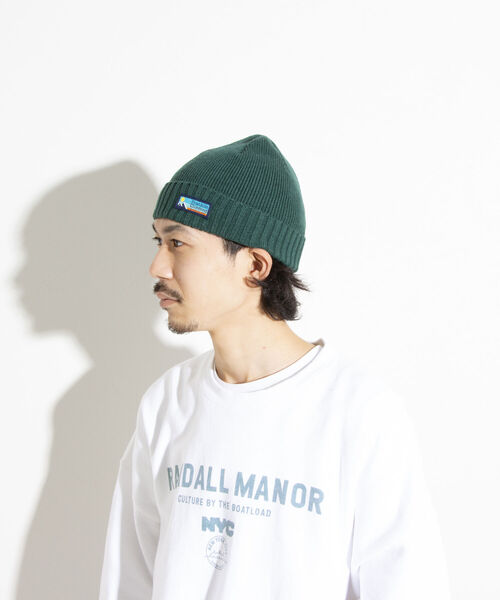 Franklin Climbing(フランクリンクライミング)の「【Franklin Climbing/フランクリンクライミング】ニットキャップ ワンポイントロゴ(ニットキャップ/ビーニー・メンズ・サックスブルー/ブラック/グリーン/オレンジ/キナリ・FREE)」の10枚目の写真