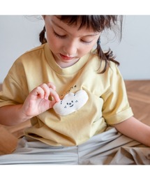 CLOUDY, FINE LATER（クラウディファインレター）の「ふわふわ くもパン 5分袖 Tシャツ（Tシャツ/カットソー）」