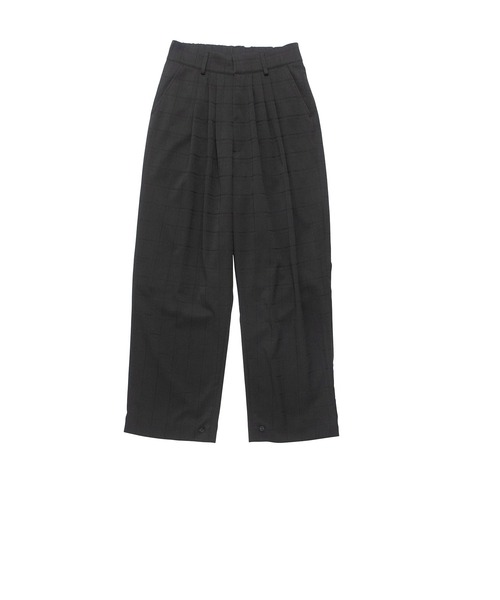 Nora Lily（ノラリリー）の「【Nora Lily】3タック「チェック」パンツ