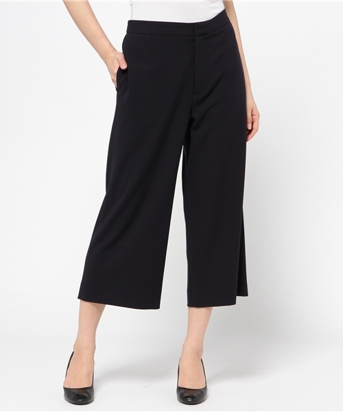 MID by MIDWEST(ミッド バイ ミッドウエスト)の「MID by MIDWEST クロップドワイドパンツ(その他パンツ・レディース・ブラック/ネイビー・1/2)」の2枚目の写真