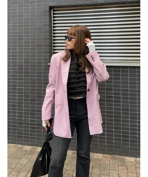 SLY（スライ）の「FRINGE BOXY TOPS フリンジ ボクシー トップス ベスト デニム（ベスト・レディース・ブラック/ブルー・FREE）」の17枚目の写真