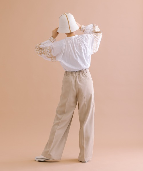 ear PAPILLONNER（イアパピヨネ）の「【SUM1 STYLE（スミスタイル）】ラインバケットハット（ハット・レディース・ブラック/ホワイト・FREE）」の10枚目の写真