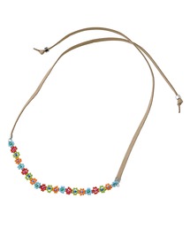 X-girl（エックスガール）の「FLOWER BEADS CHOKER（チョーカー・メンズ）」