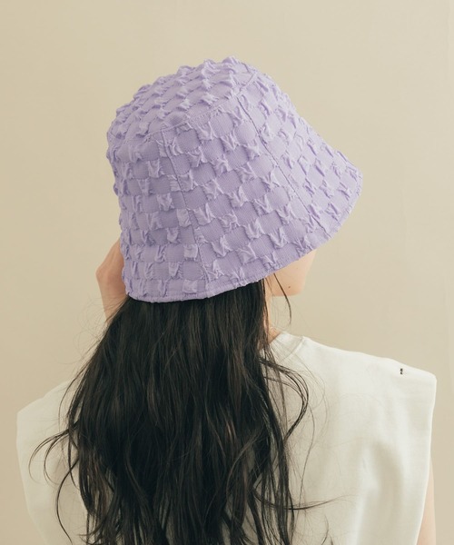 SMELLY（スメリー）の「ポコポコバケットハット（ハット・レディース・ブラック/アイボリー/ミント/ラベンダー・-）」の8枚目の写真