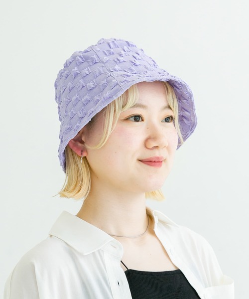 SMELLY（スメリー）の「ポコポコバケットハット（ハット・レディース・ブラック/アイボリー/ミント/ラベンダー・-）」の9枚目の写真