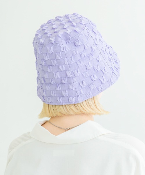 SMELLY（スメリー）の「ポコポコバケットハット（ハット・レディース・ブラック/アイボリー/ミント/ラベンダー・-）」の10枚目の写真