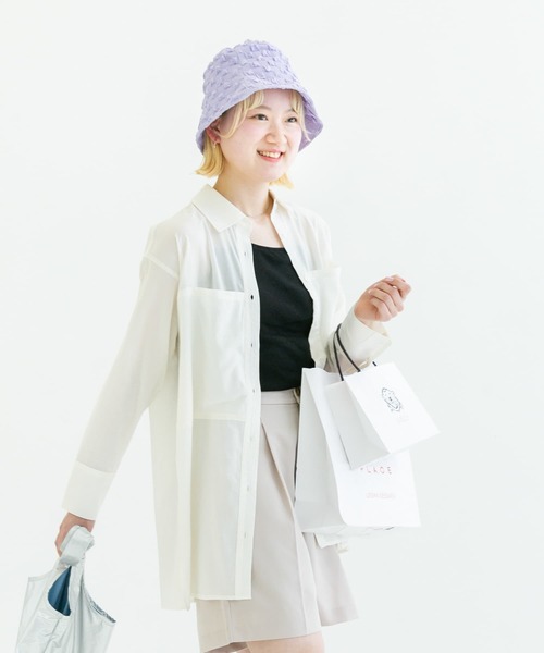 SMELLY（スメリー）の「ポコポコバケットハット（ハット・レディース・ブラック/アイボリー/ミント/ラベンダー・-）」の11枚目の写真